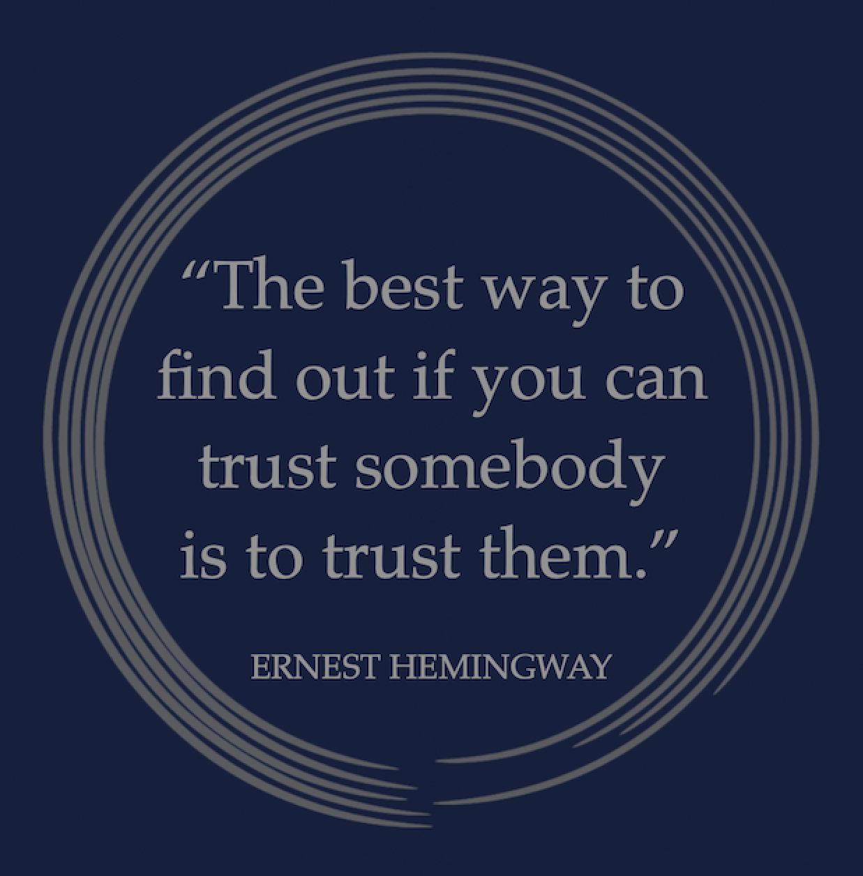 Trust Them – A Beacon of Light